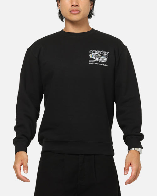 Huf X Greddy Retro Mod Crewneck Black