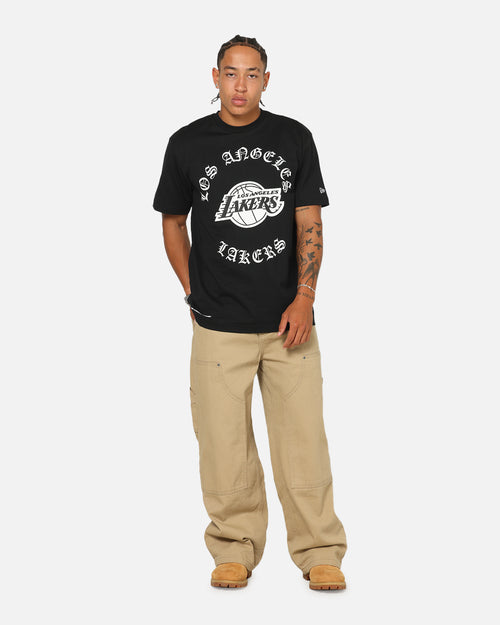 New Era Los Angeles Lakers Gothic Oversized T-Shirt Black