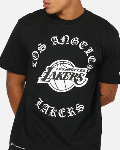 New Era Los Angeles Lakers Gothic Oversized T-Shirt Black