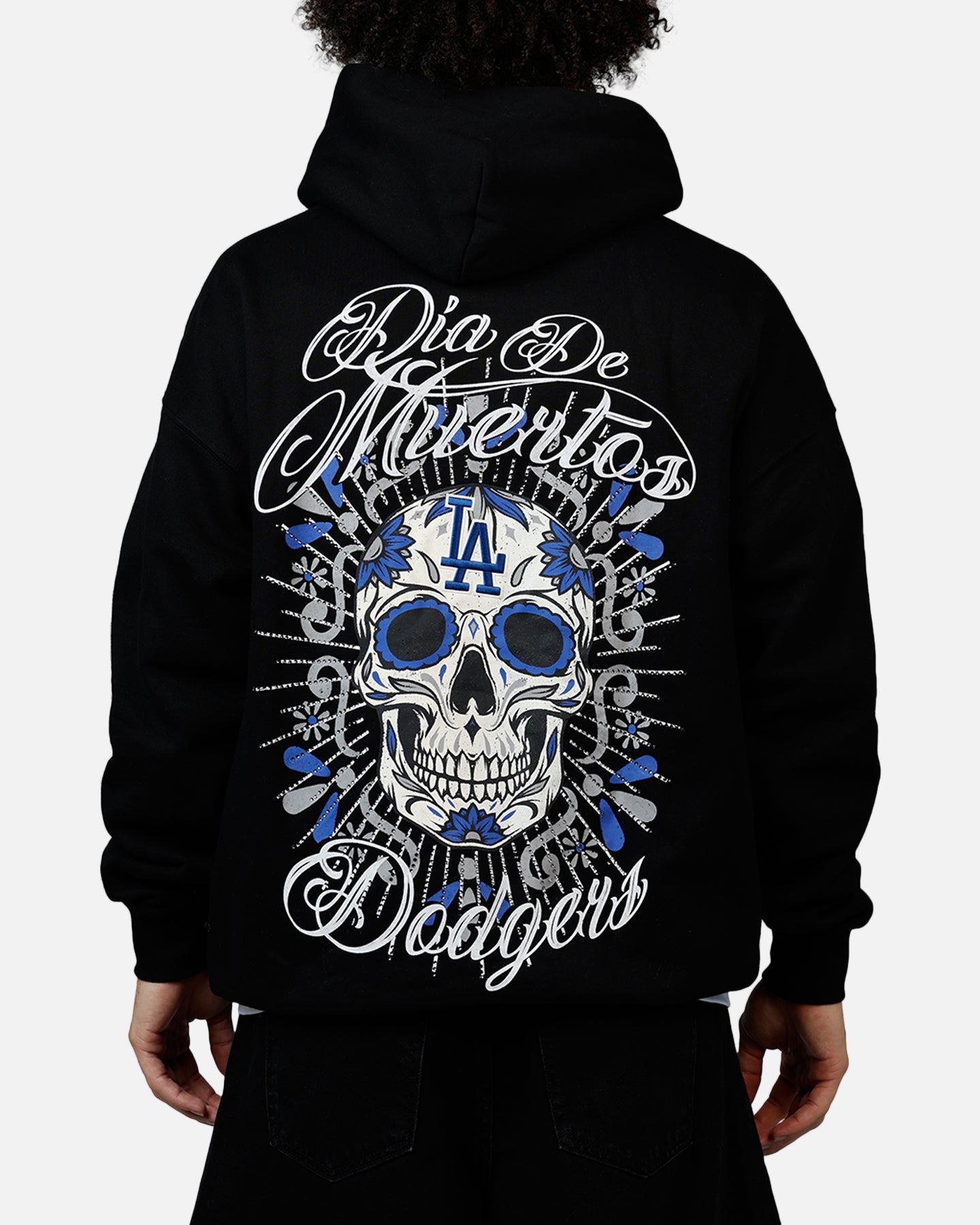 Pro Standard Los Angeles Dodgers Eternal Skull Hoodie Black/Blue