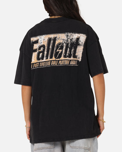 73Studio X Fallout '97 Fallout Vintage T-Shirt Black Acidwash