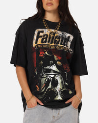 73Studio X Fallout '97 Fallout Vintage T-Shirt Black Acidwash