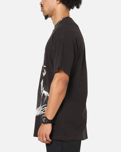 Mitchell & Ness Los Angeles Lakers Shaquille O'Neal Big Head T-Shirt Faded Black
