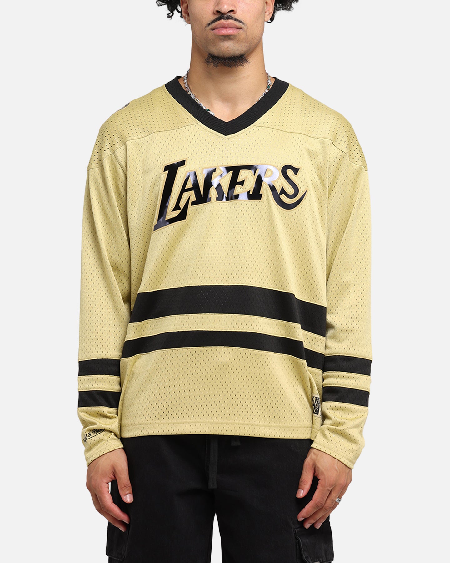 Mitchell & Ness Los Angeles Lakers Chrome Jersey Khaki | Culture
