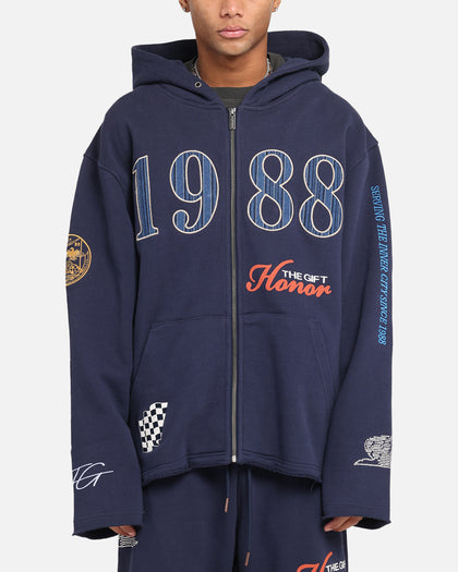 Honor The Gift 1988 Full Zip Hoodie Navy