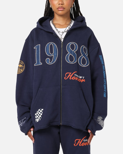 Honor The Gift 1988 Full Zip Hoodie Navy