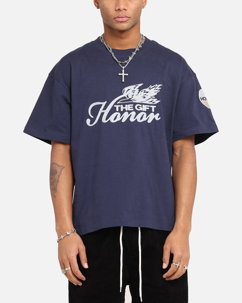 Honor The Gift Auto Club Boxy T-Shirt Navy