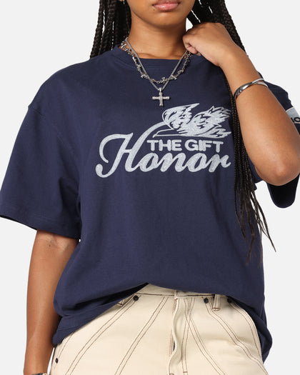 Honor The Gift Auto Club Boxy T-Shirt Navy