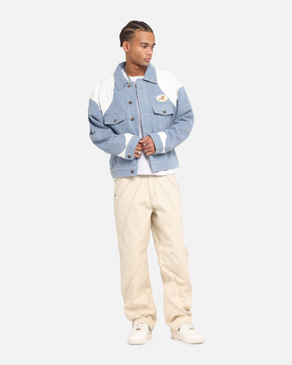 Honor The Gift Color Blocked Trucker Jacket Indigo