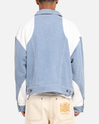 Honor The Gift Color Blocked Trucker Jacket Indigo