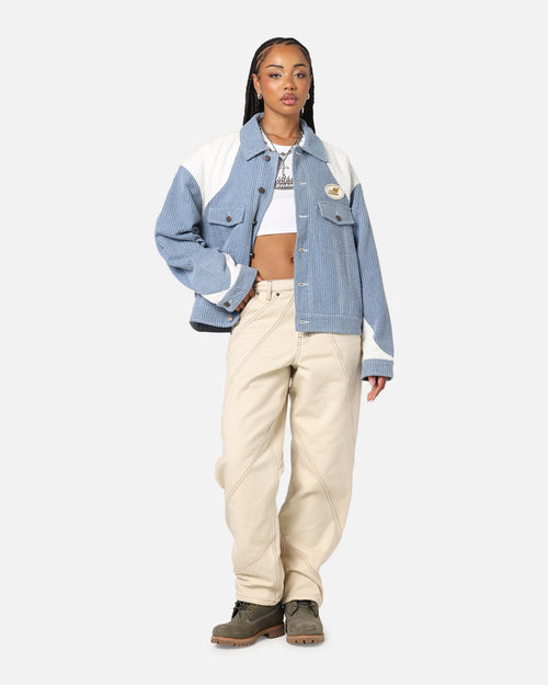 Honor The Gift Color Blocked Trucker Jacket Indigo