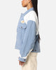Honor The Gift Color Blocked Trucker Jacket Indigo