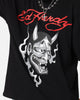 Ed Hardy Flash Demon T-Shirt Black