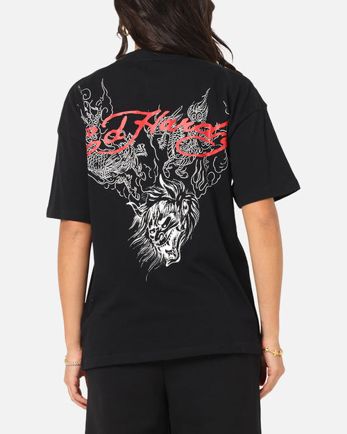 Ed Hardy Flash Demon T-Shirt Black