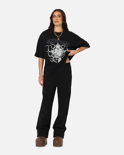 Ed Hardy Cross My Heart T-Shirt Black