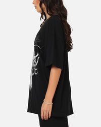 Ed Hardy Cross My Heart T-Shirt Black