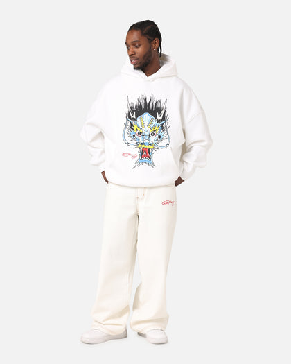Ed Hardy Blue Dragon Hoodie White