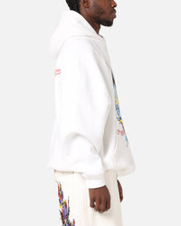 Ed Hardy Blue Dragon Hoodie White