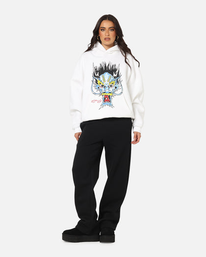 Ed Hardy Blue Dragon Hoodie White