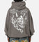 Ed Hardy Double Horns Hoodie Washed Charcoal