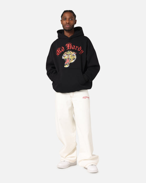 Ed Hardy Tiger Wrath Hoodie Black