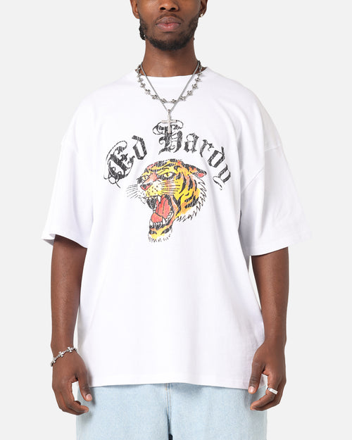 Ed Hardy Tiger Wrath T-Shirt White