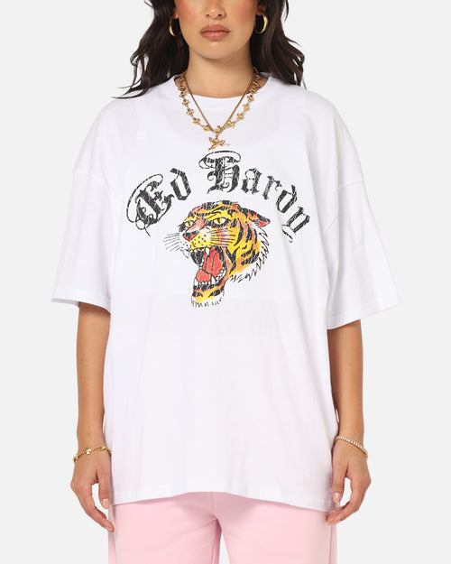 Ed Hardy Tiger Wrath T-Shirt White