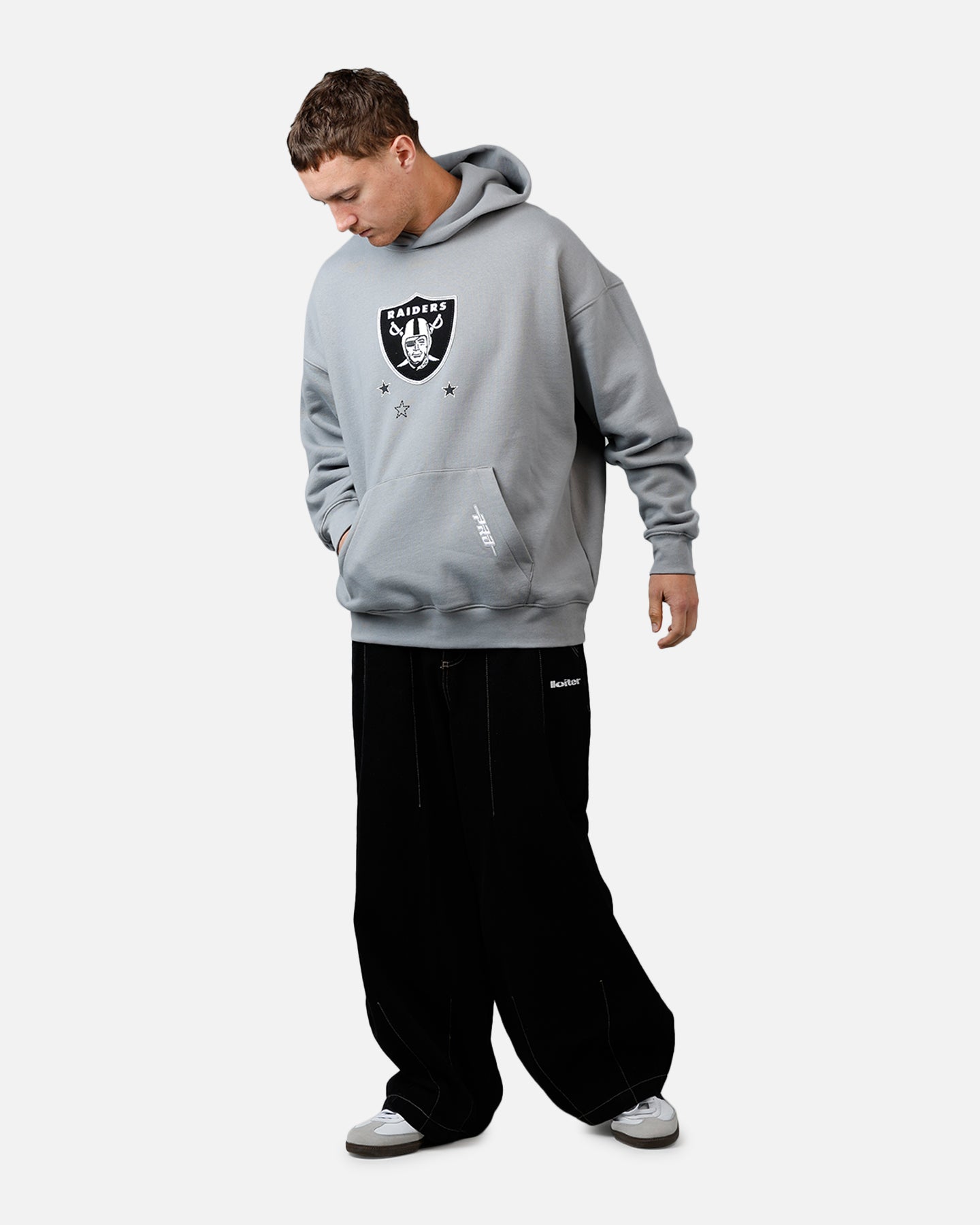 Pro Standard Las Vegas Raiders Kickoff Hoodie Grey | Culture Kings US