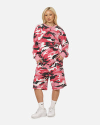 XXIII Printed Thermal Long Sleeve T-Shirt Pink Camo
