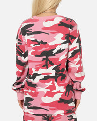 XXIII Printed Thermal Long Sleeve T-Shirt Pink Camo