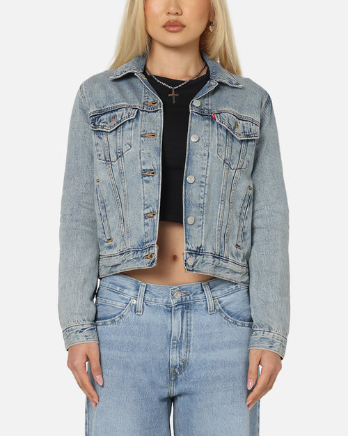 Levi Strauss And Co Women's Original Trucker Jacket Blue
