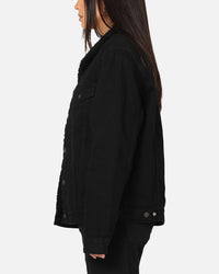 Levi Strauss And Co Relaxed Fit Sherpa Trucker Jacket Black