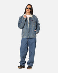 Levi Strauss And Co Relaxed Fit Sherpa Trucker Jacket Blue