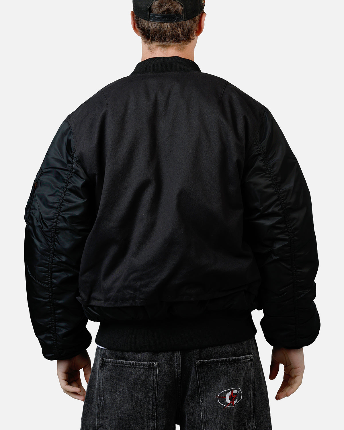 Alpha Industries MA-1 Mixed Cotton Jacket Black | Culture Kings US