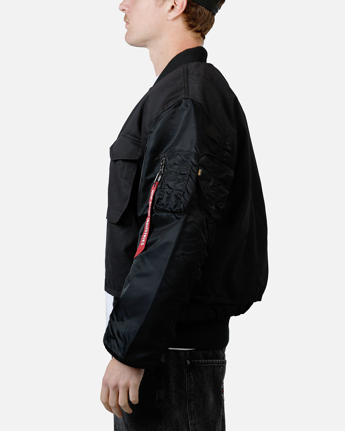 Alpha Industries MA-1 Mixed Cotton Jacket Black | Culture Kings US