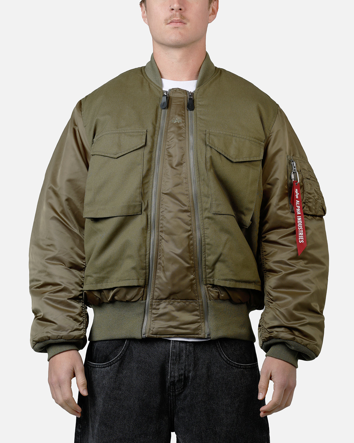 Alpha Industries MA-1 Mixed Cotton Jacket Green | Culture Kings US
