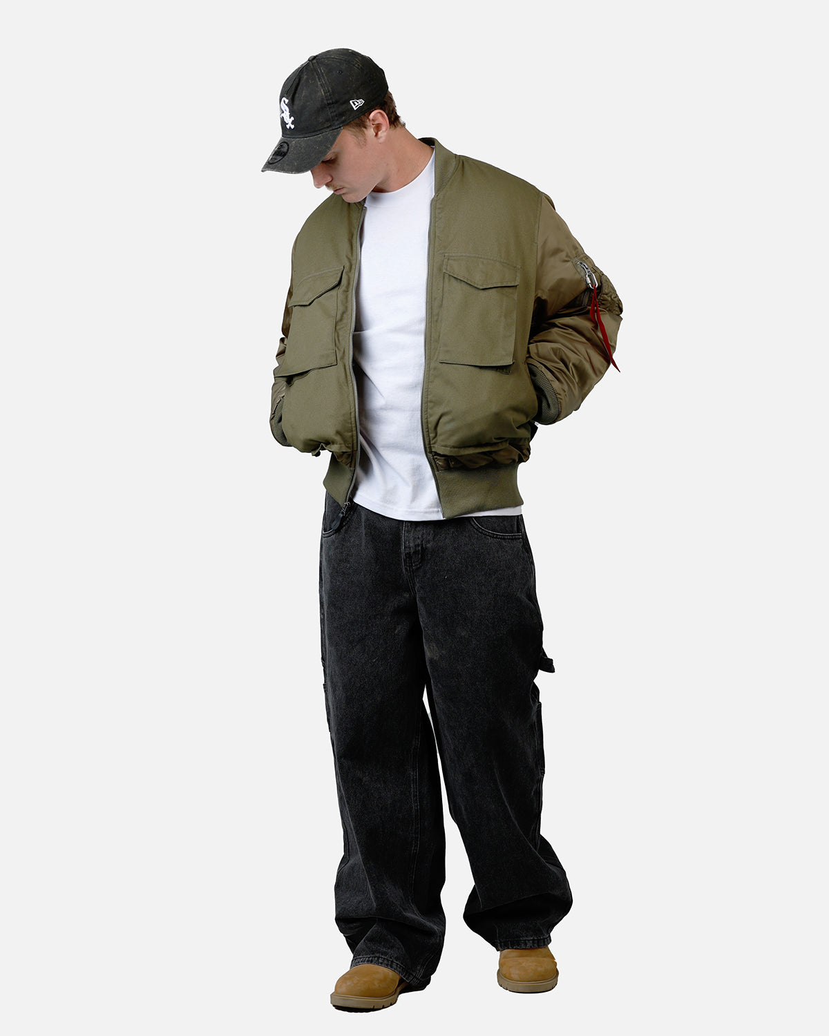 Alpha Industries MA-1 Mixed Cotton Jacket Green | Culture Kings US