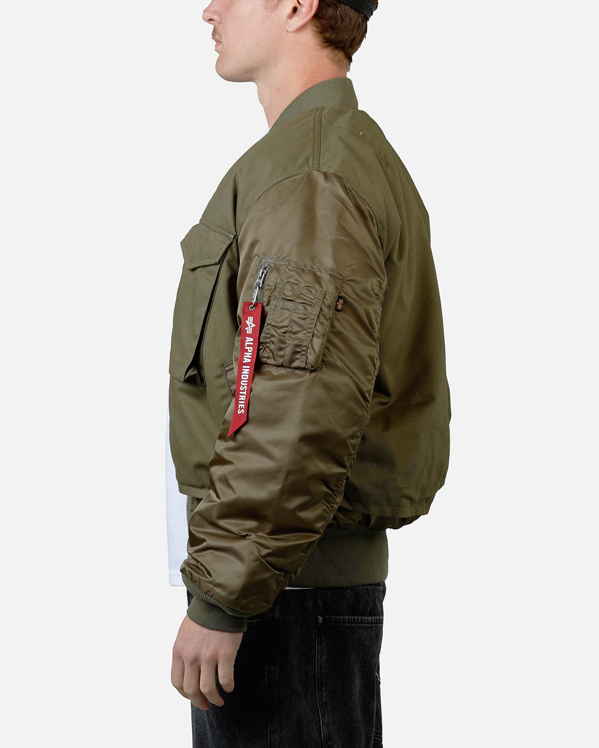 Alpha Industries MA-1 Mixed Cotton Jacket Green | Culture Kings US