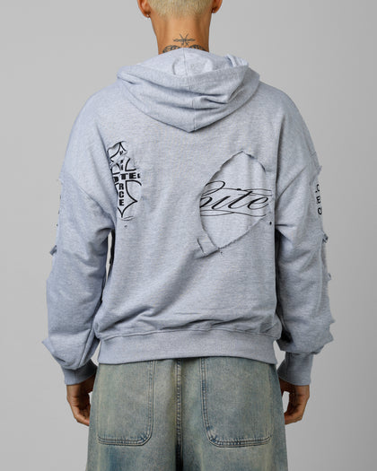 Loiter Destruction Hoodie Grey