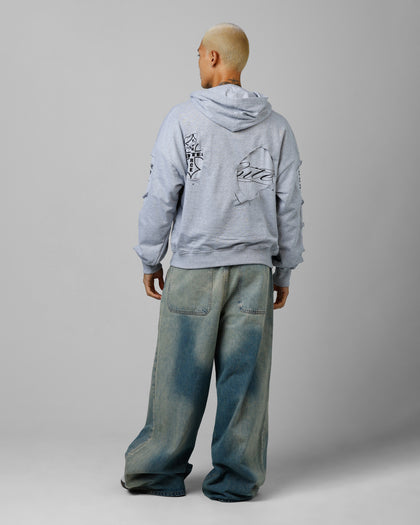 Loiter Destruction Hoodie Grey
