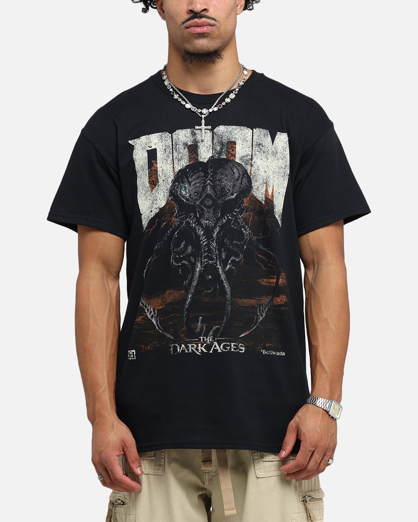 73Studio X Doom Cacodemon Metal T-Shirt Black | Culture Kings US