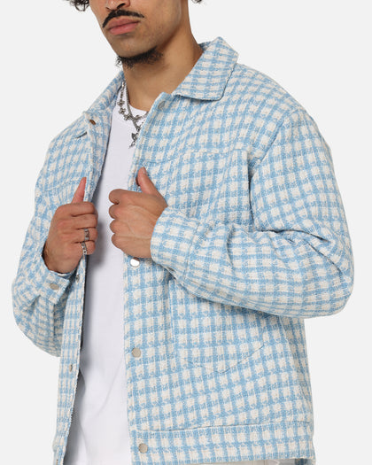 XXIII Waffle Jacket Blue Check