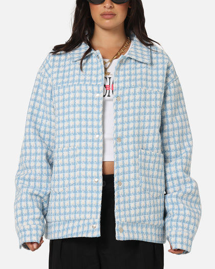XXIII Waffle Jacket Blue Check