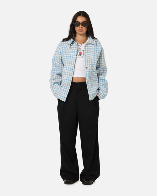 XXIII Waffle Jacket Blue Check