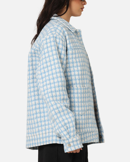 XXIII Waffle Jacket Blue Check