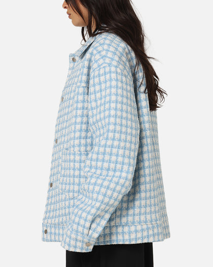 XXIII Waffle Jacket Blue Check