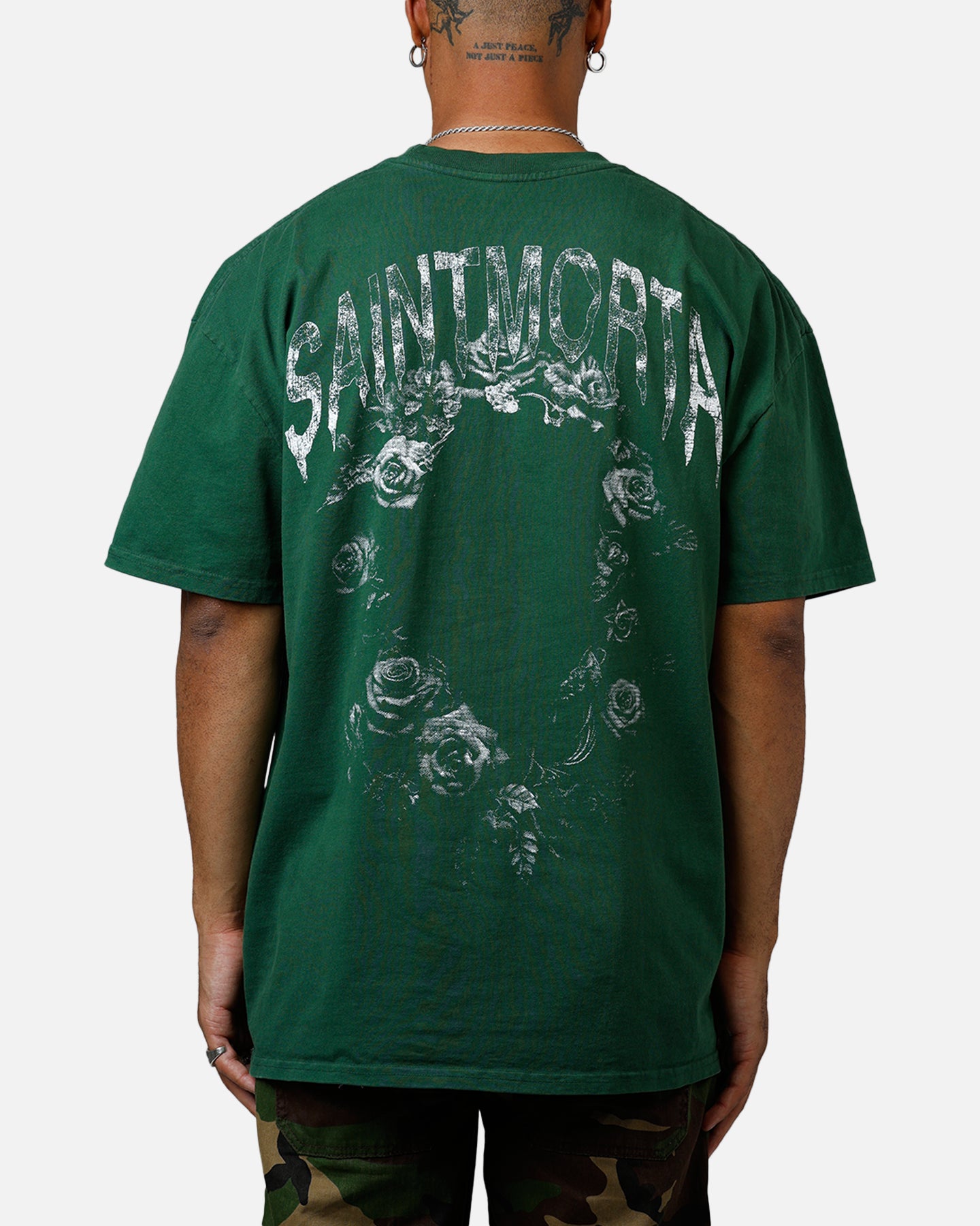 激レア！State Craft XL Tシャツ Saint Morta Heartbreak Boxy T-Shirt Green | Culture Kings US