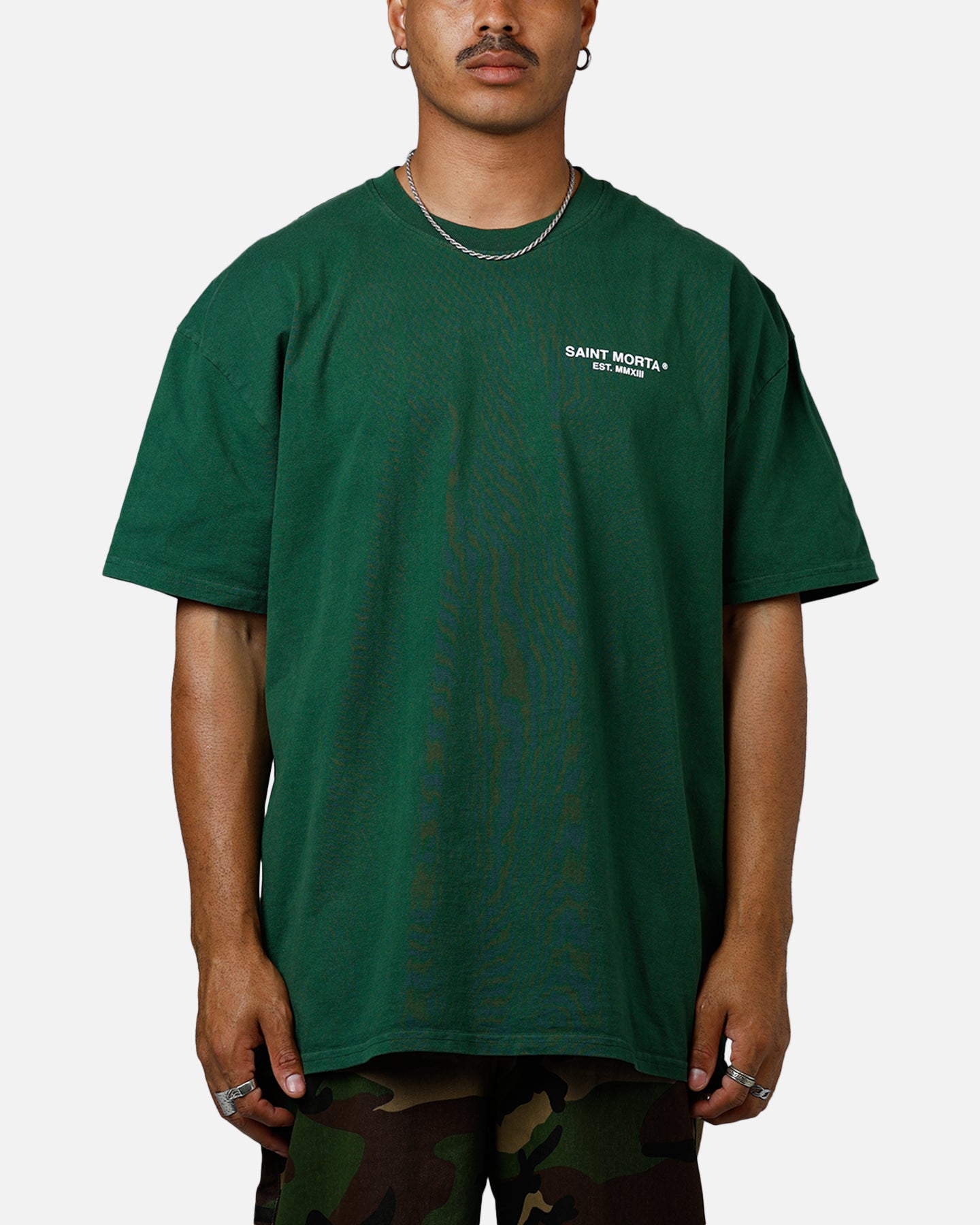 Saint Morta Heartbreak Boxy T-Shirt Green | Culture Kings US