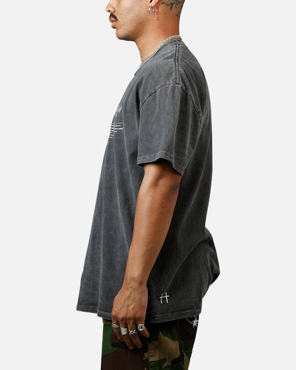 Saint Morta Liberty Boxy T-Shirt Black Wash