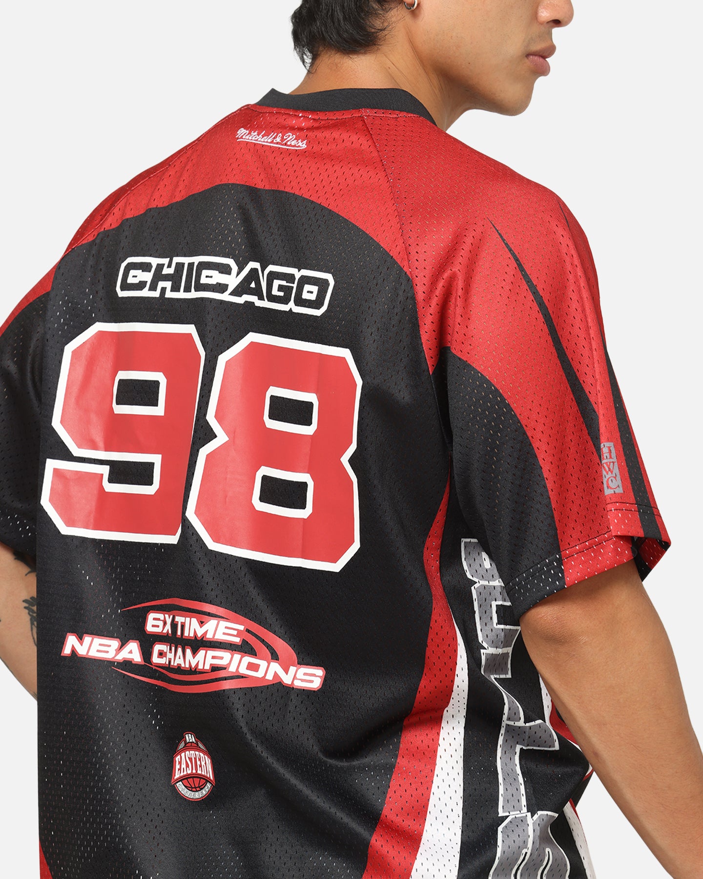 ウェア Mitchell & Ness Chicago Bulls Jersey Mitchell & Ness Chicago Bulls Warehouse Rave Jersey Black/Red